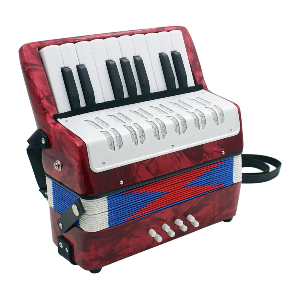 Professional 17 Key Mini Accordion Educational Musical Instrument Toy Cadence Band for Kids Children Adults Gift