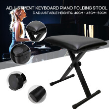 Portable Adjustable 3 Way Keyboard Piano Stool Folding Seat Bench Chair
