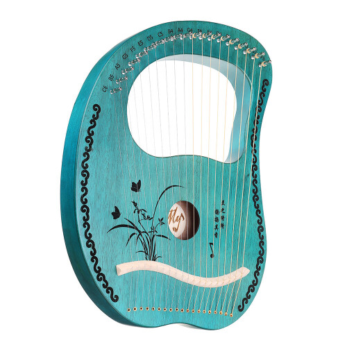MY 19 String Lyre Portable Mahogany Harp 1