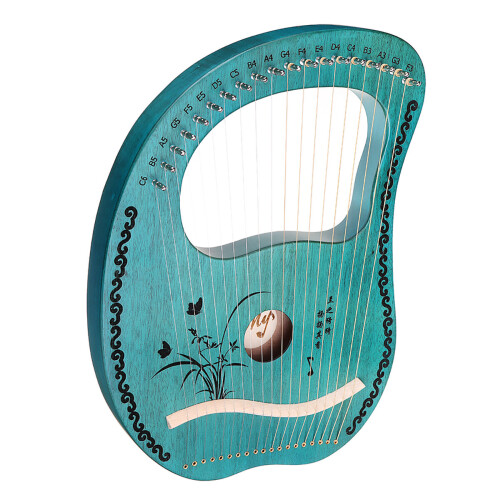 MY 19 String Lyre Portable Mahogany Harp 2