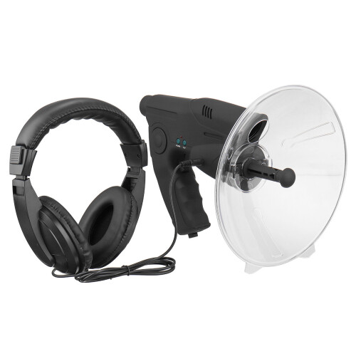 Parabolic Microphone Monocular X8 Ear Long Range Birds Listening Telescope 200M 1