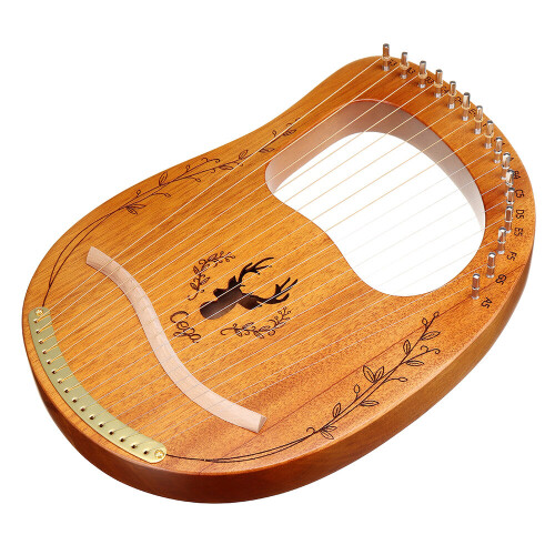 CEGA 16 Tone Lyar Portable Mahogany Harp 1