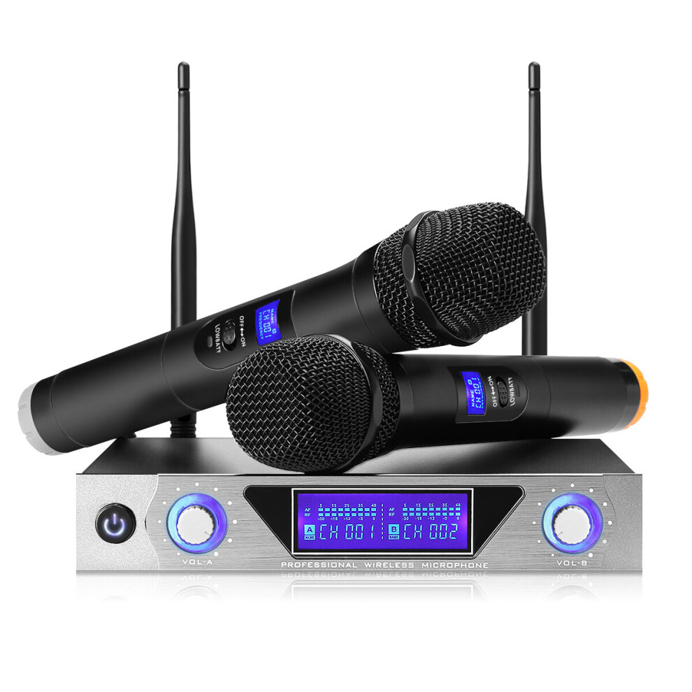 UHF Wireless Microphone System NASUM Dual Channel Wireless