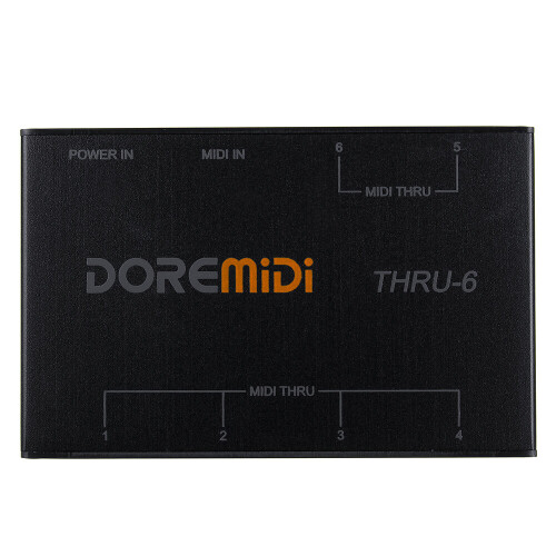 DOREMiDi THRU-6 MIDI Interfaces Controller THRU 6 Thru Box Controller Adapter Converter 1 Input and 6 Output 1