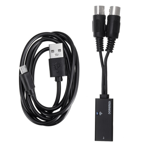 DOREMiDi MIDI Interfaces Controller MIDI To Wireless Bluetooth MIDI Adapter BLE MIDI Cable All MIDI Messages