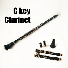 Professional G Tune Clarinet Wood Body Brass Nickel Plated Key with Box