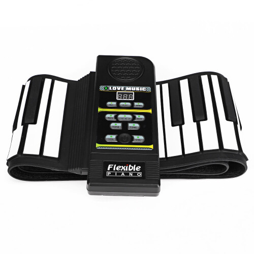 88 Standard Keys Foldable Portable Electronic Keyboard Roll Up Piano