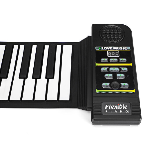 88 Standard Keys Foldable Portable Electronic Keyboard Roll Up Piano 1