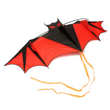 Huge Bat Kite - Multicolor Outdoor Flying Kite, 200x82.5 cm, 110 cm Tail, Easy to Fly (String Not Included)