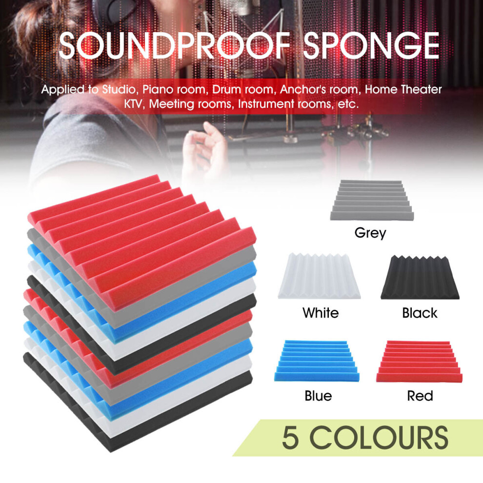 4Pcs/Set 50X50x5cm Acoustic Foam Panel Home Treatment Sound Absorption Tiles 6901250637678