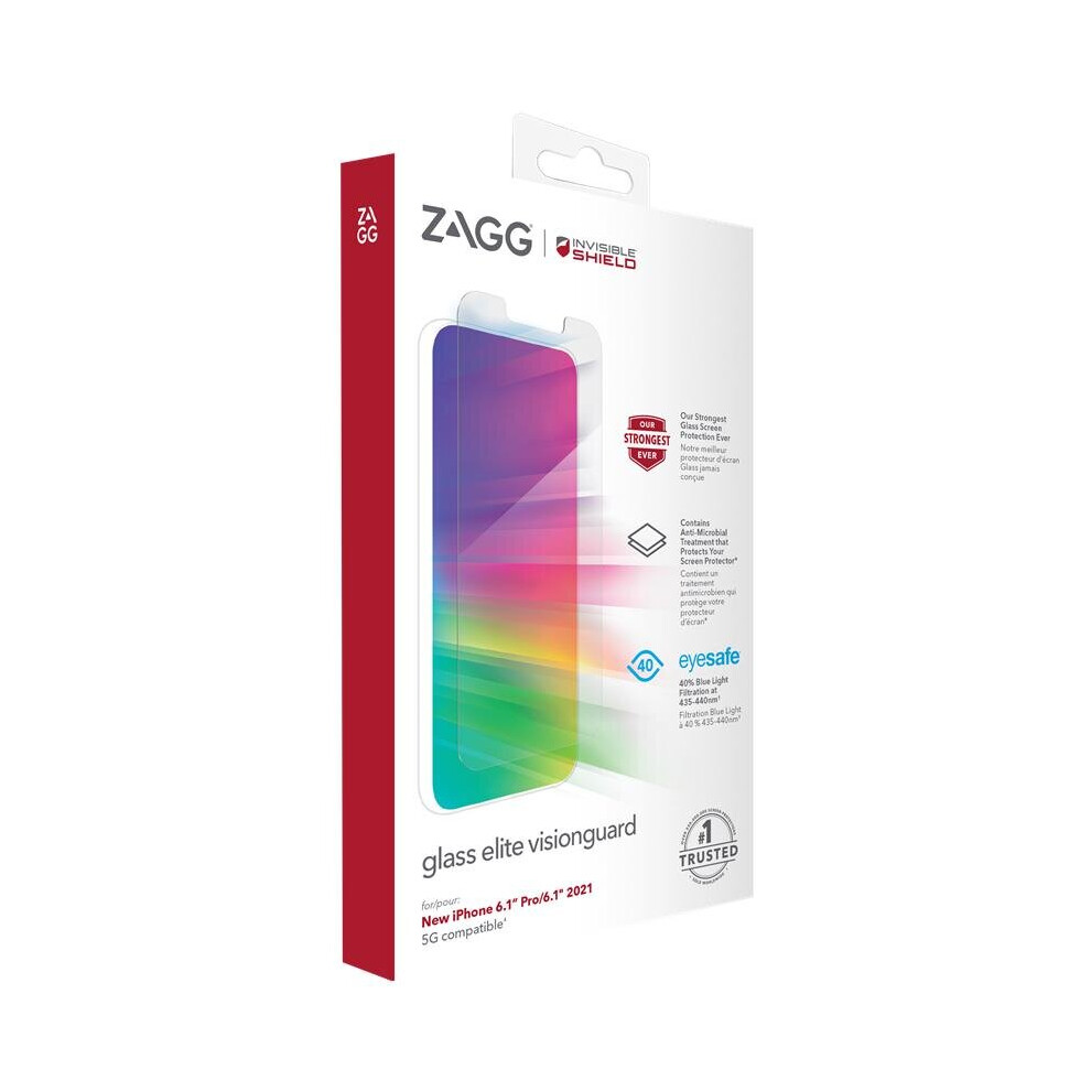 Zagg iPhone 13 / 13 Pro / 14 Glass Elite Visionguard Screen Protector