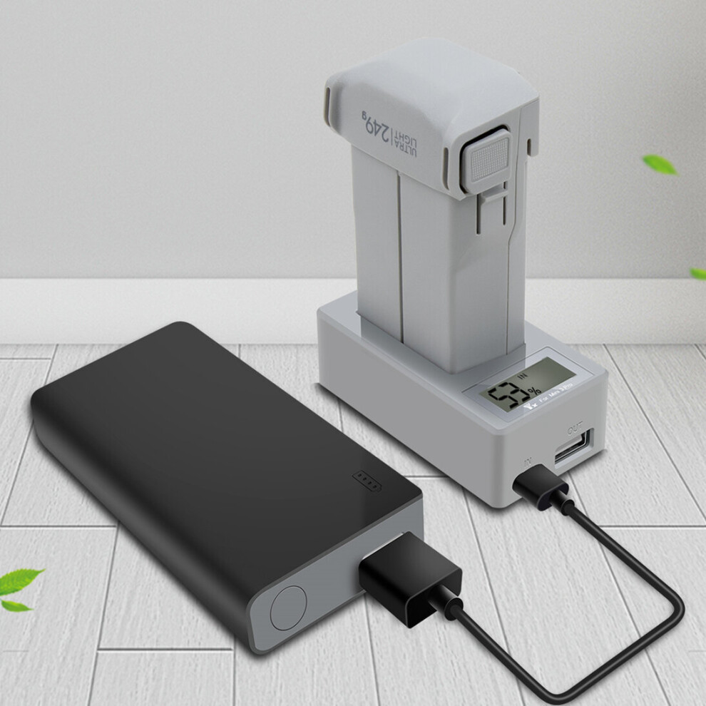 Yx Lcd Usb Charger Digital Display Charging Hub For Dji Mavic Mini 3 Pro Rc Drone Battery 6906141522651