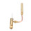 JW-2A Steam Engine Solid Brass Whistle Model Accessories for Wilesco Steam Model 2