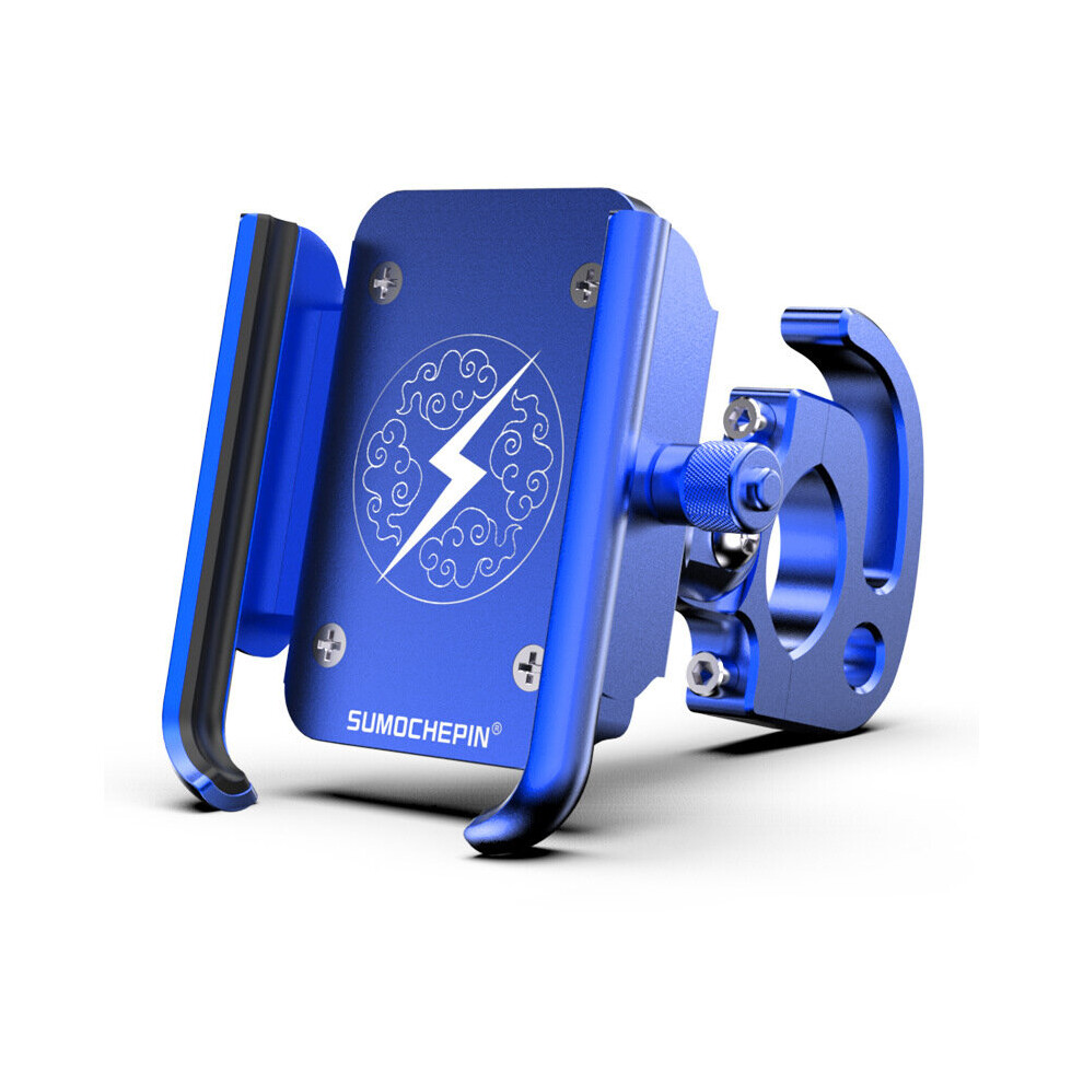 Bikight Cnc Motorcycle E-Bike Bike Bicycle Cycling Phone Holder For Iphone Xs Xr Xs Max Xiaomi Gps Blue/Black/White 6900380125505