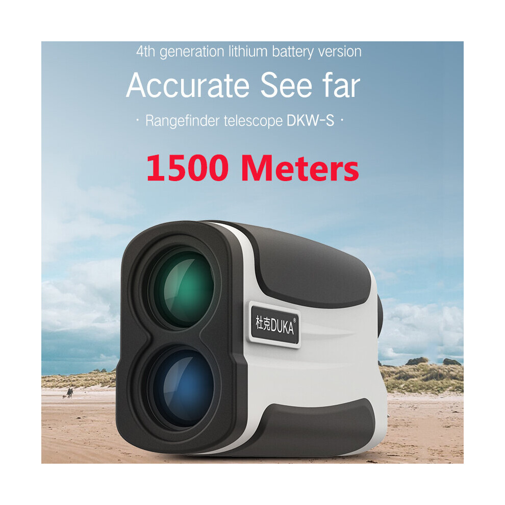 [From Xiaomi Youpin] Duka Dkw-S Rangefinder 1500M 6X Magnification Hd View Usb Rechargeable Laser Range Telescope For Hunting Camping Travel 791363960239