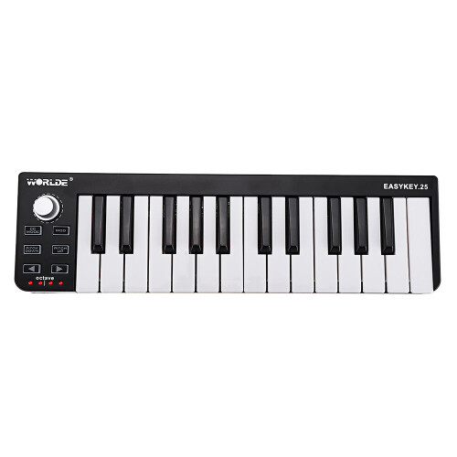 Worlde Easykey 25 Portable Electronic MIDI Keyboard Mini 25 Key USB MIDI Controller 1