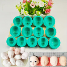 13pcs Silicone Mould Doll's Face Sugarcraft Cake Decorating Fondant Set Children Gift Early Education Toys