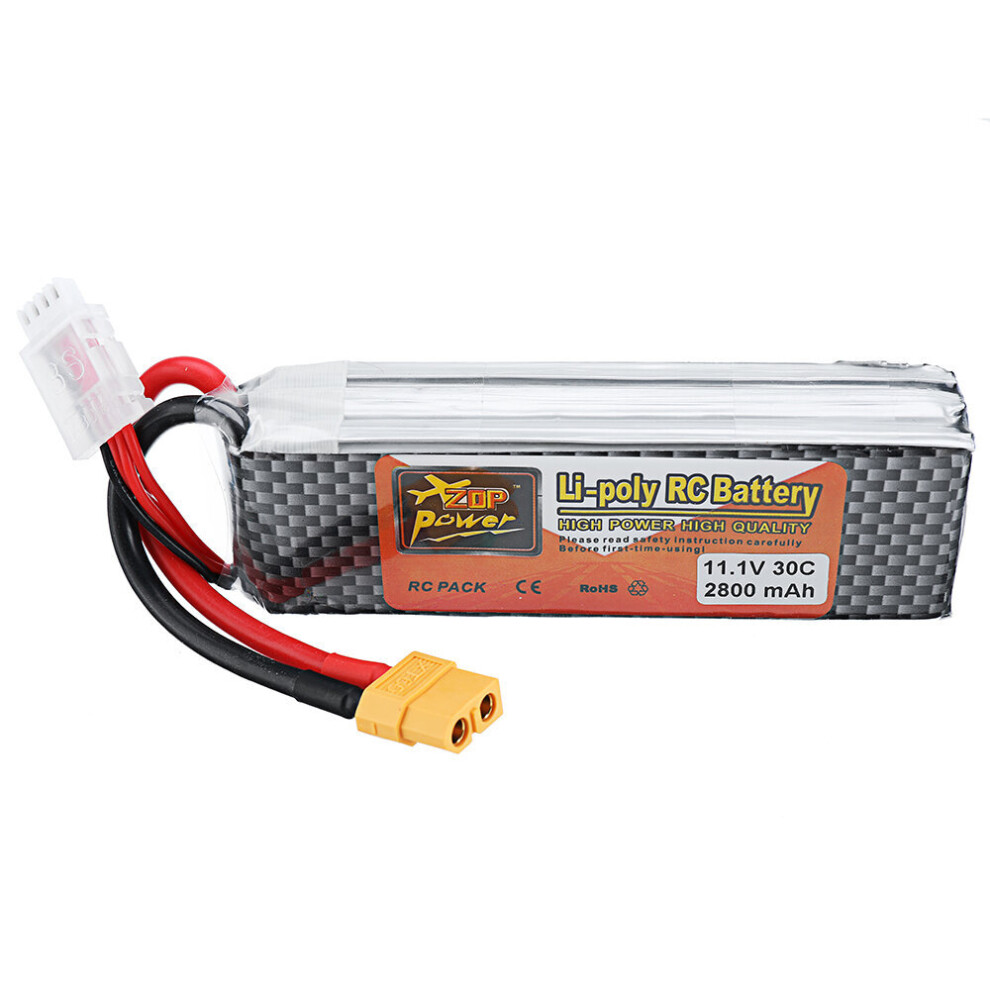 Zop Power 11.1V 2800Mah 3S 30C Lipo Battery Xt60 Plug 649490688277