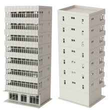 Outland Models Train Railway Modern Tall Business Building Office OO HO Gauge