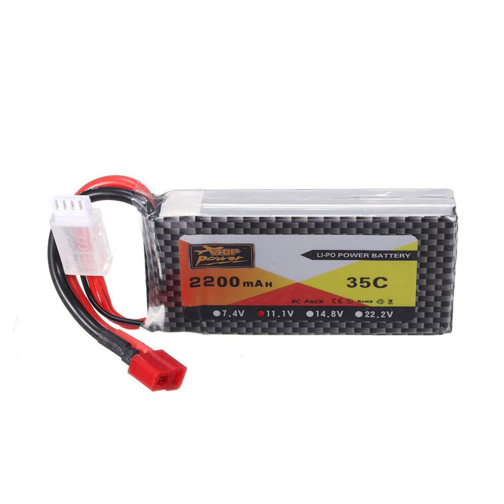 Zop Power 11.1V 2200Mah 35C 3S Lipo Battery T Plug For Rc Models 705701746874