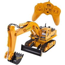 Big-Daddy Full Functional Excavator, Electric Rc Remote Control Construction Tractor Toy (with Lights and Sounds) Indoor & Outdoor Play Activity