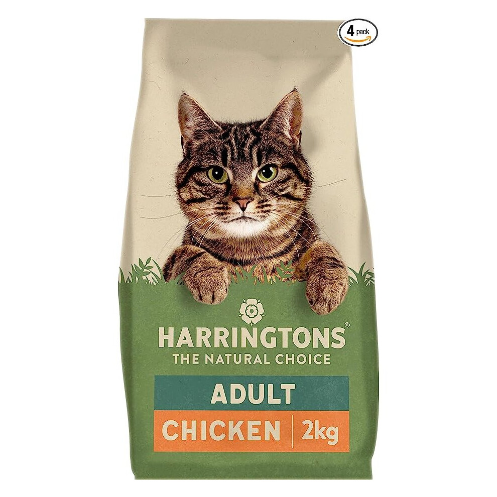 Harringtons Complete Dry Cat Food with Freshly Prepared Chicken - 4x2kg