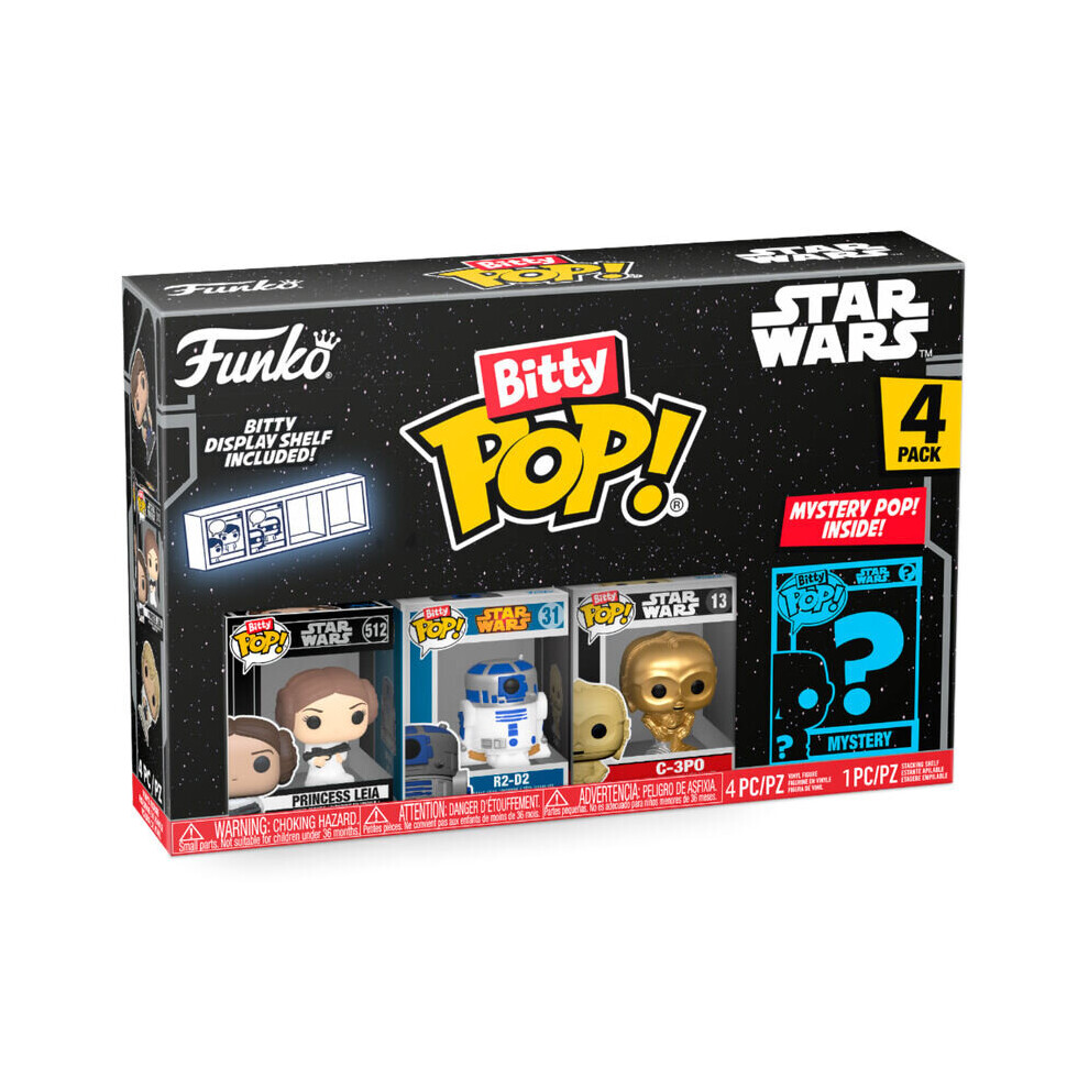 Funko Blister 4 Figures Bitty Pop Star Wars Leia