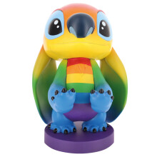 Exquisite Gaming Disney Stitch Rainbow Figure Clamping Bracket Cable Guy - 20cm