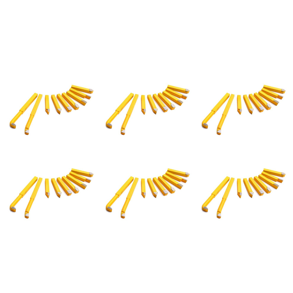 54Pcs Yw1 Carbide Brazed Tip Tipped Lathe Cutter Tools 8X8mm High Hardness Turning Milling Welding Bit 4761106693232