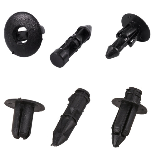 50 Pcs 6mm X 12mm Plastic Rivets Car Push Clips And 100 Pcs 7mm Hole Plastic Rivets Fastener Car 