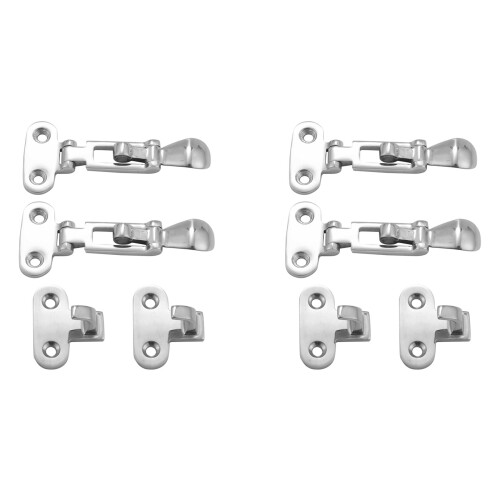 4Pcs Marine Boat Deck Lock Hasp 316 Stainless Steel Lockable Hold Down ...