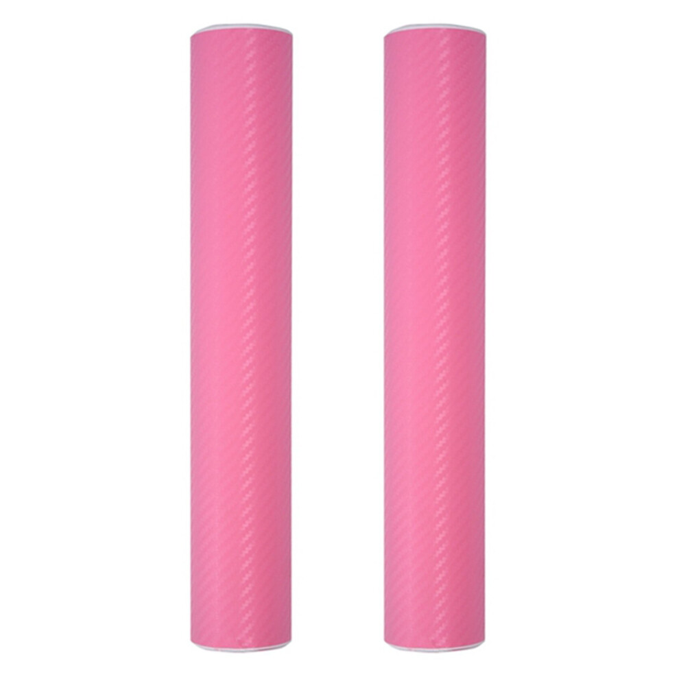 2Pcs 30X200cm 3D Carbon Fiber Vinyl Wrap Roll Film Sticker Decal Car Home Wallpaper Pink 4761106660067