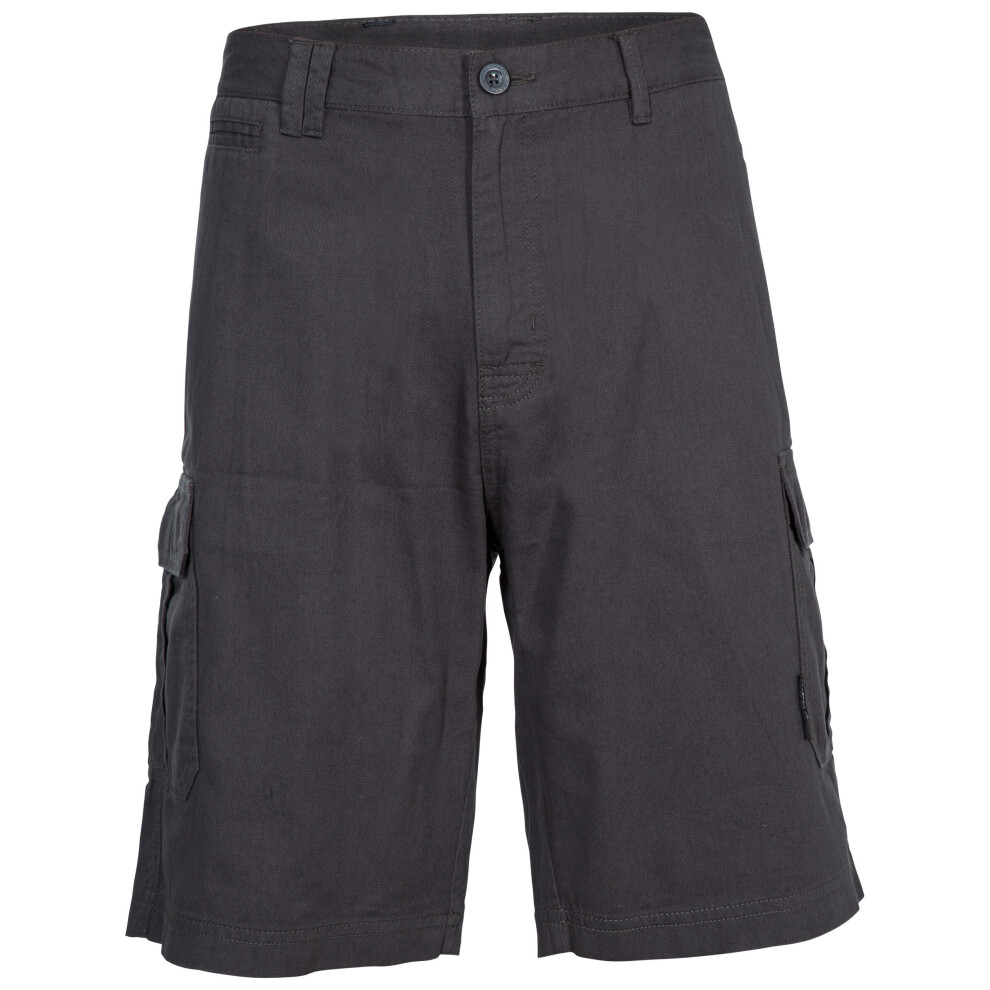 (XXS, Charcoal) Trespass Mens Cargo Shorts Walking Rawson