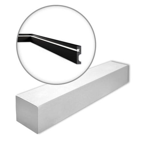NMC IL11 BLACK-box WALLSTYL Skirting 1 Box 13 pieces | 26 m