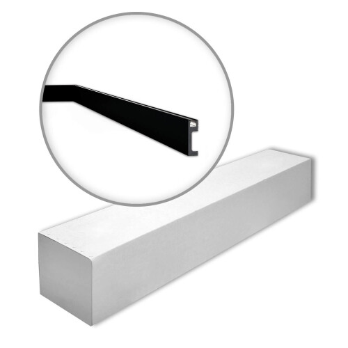 NMC IL10 BLACK-box WALLSTYL Skirting 1 Box 14 pieces | 28 m