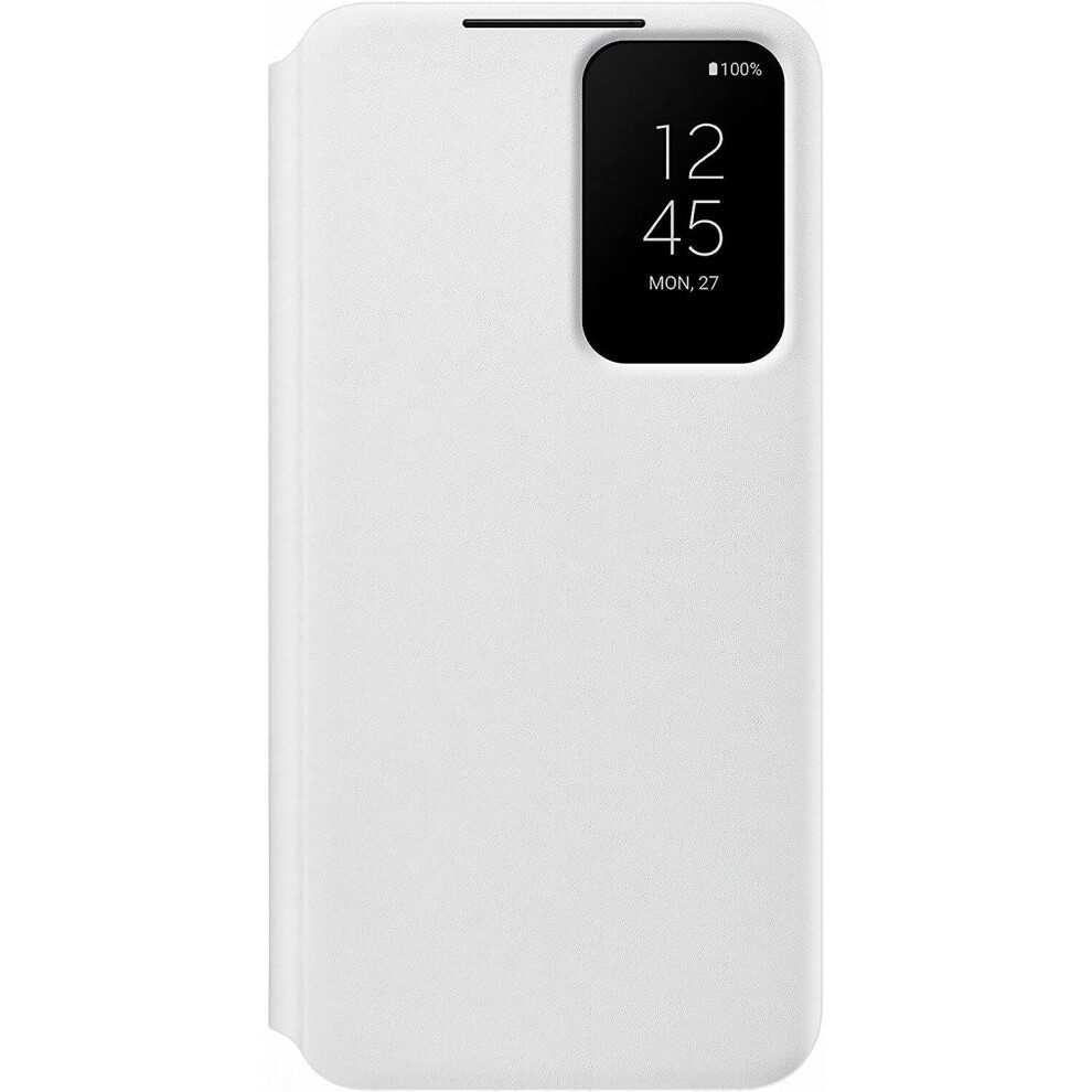 Samsung Galaxy S22 Smart Clear View Cover White - EF-ZS901CWEGWW