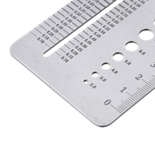 Screw Gauge Size Plate Fastener Diameter Measuring Checker Measure A Screw
