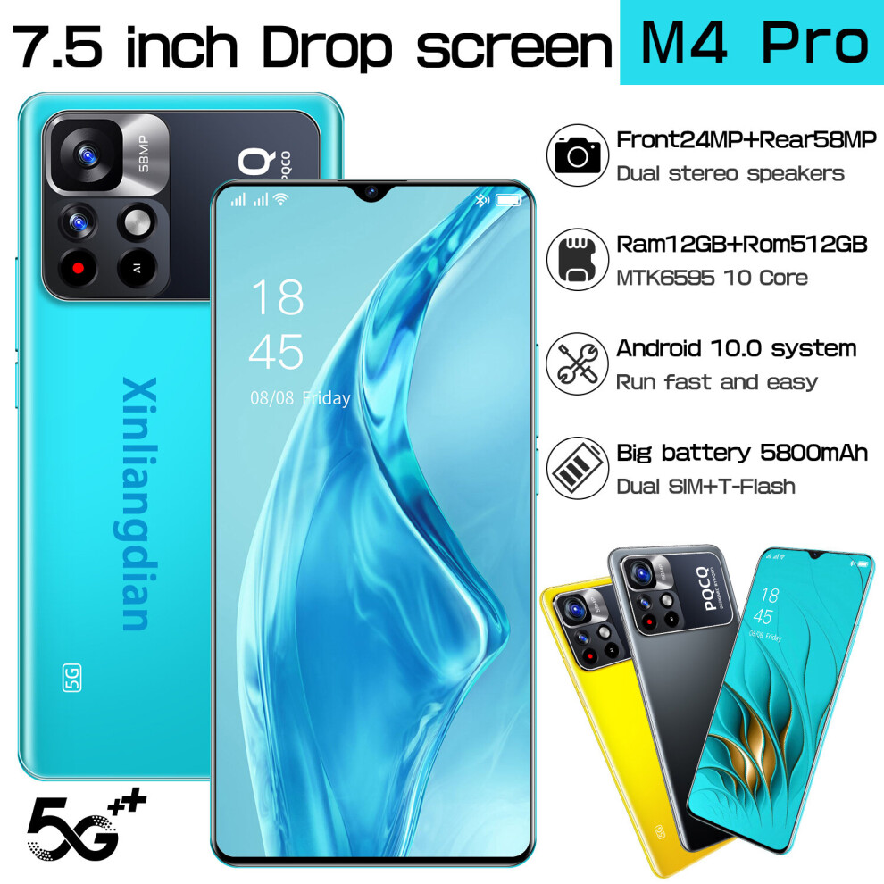 (blue, 12+512) 2023 the latest smartphone M4 PRO 