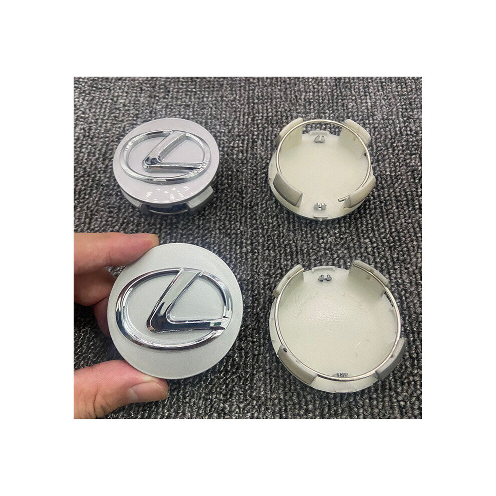 4Pcs Car Wheel Rim Center Cap 3D Lexus Emblems Chrome Plated 62Mm 5701510951268