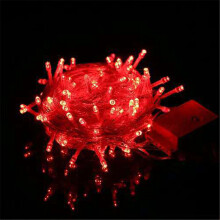 (Red) String 100leds 10m Fairy Lights Christmas Tree Light Xmas Party Wedding Lamp Eu