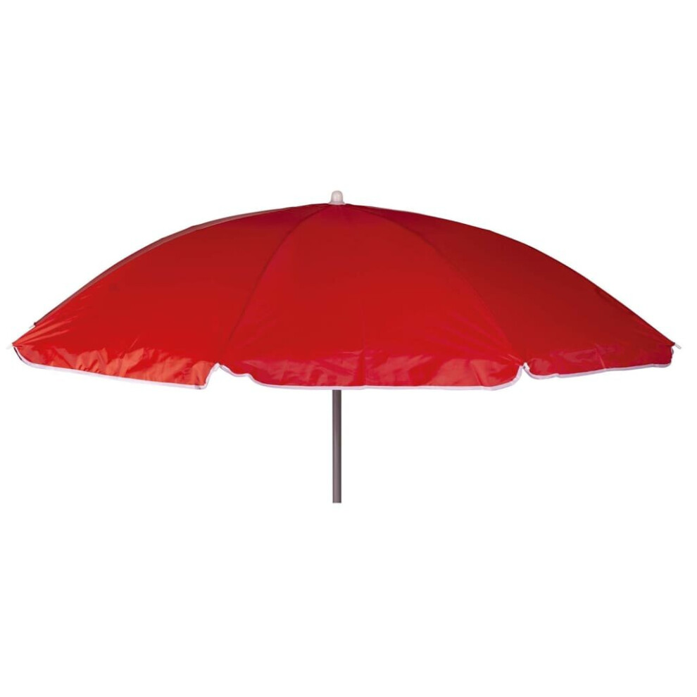 Bo-Camp Parasol Beach 160cm Red Garden Sun Shade Protection Patio Umbrella