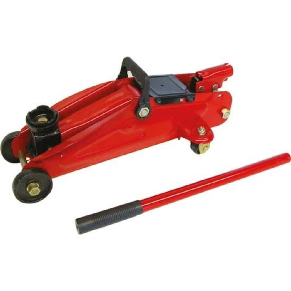 Carpoint Trolley Jack 2000 Kg Hydraulic Bottle Jack Forklift Truck Set Red 8711293036011