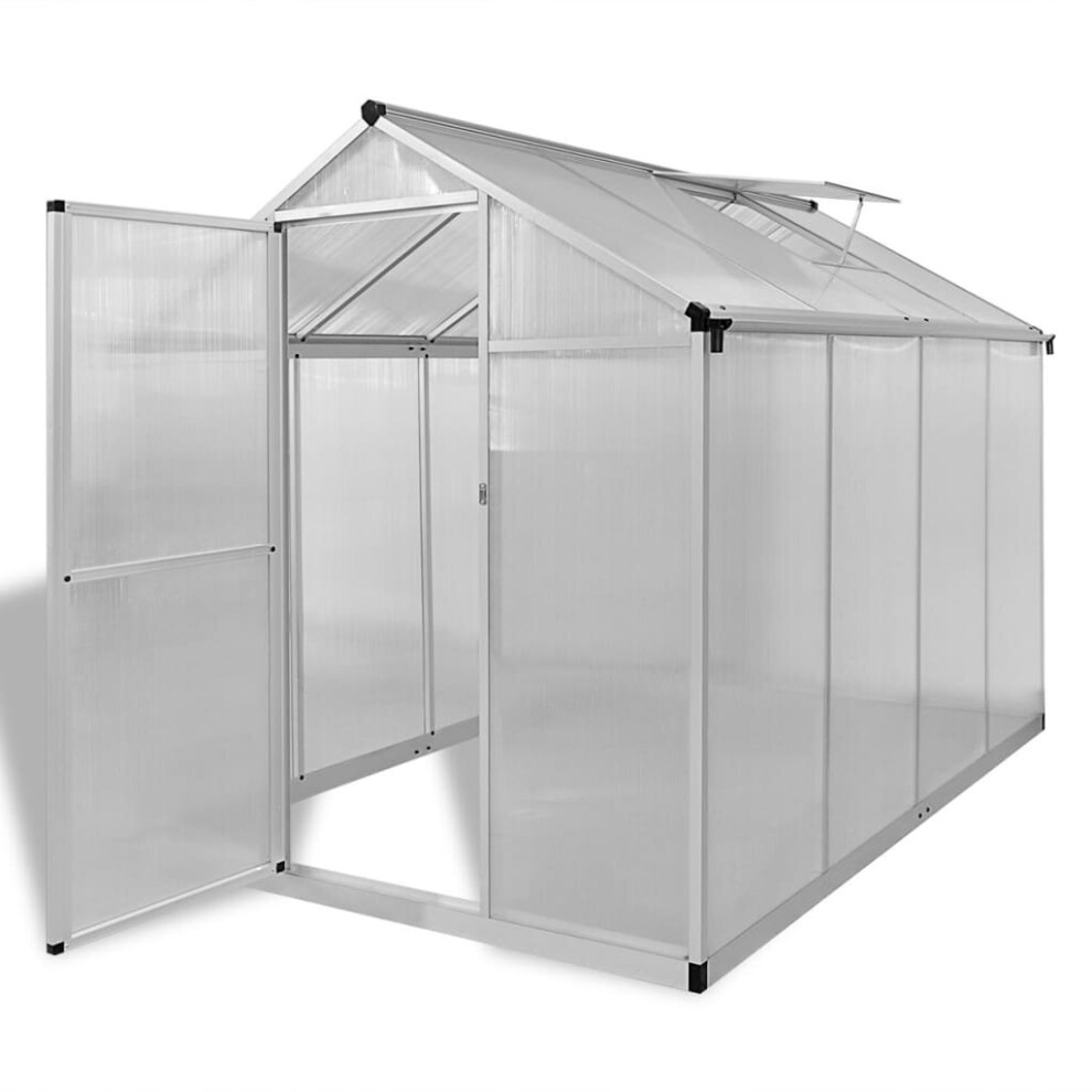 Vidaxl Reinforced Aluminium Greenhouse With Base Frame 4.6 M2