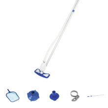 Kit di pulizia piscina - Bestway - AquaClean 92839 - Aspiratore - Retino - Palo regolabile