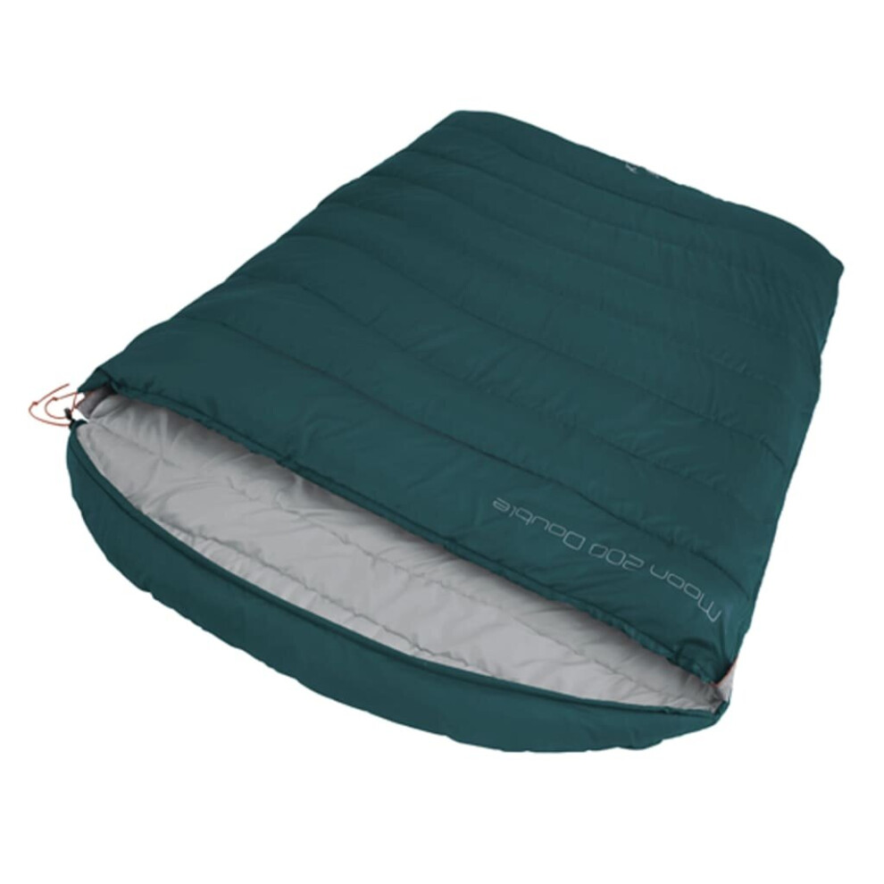 Easy Camp Double Sleeping Bag Zipper Camping Hiking Sleeping Bag Moon 200 Teal