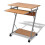 VidaXL vidaXL Compact Computer Desk with Pull-out Keyboard Tray Brown Office Stand 1