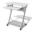 VidaXL vidaXL Compact Computer Desk with Pull-out Keyboard Tray White Office Stand 1
