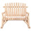 VidaXL (light brown, 2-seater) vidaXL Side Table End Table Wooden Sofa Couch Coffee Table Solid Wood Spruce 3