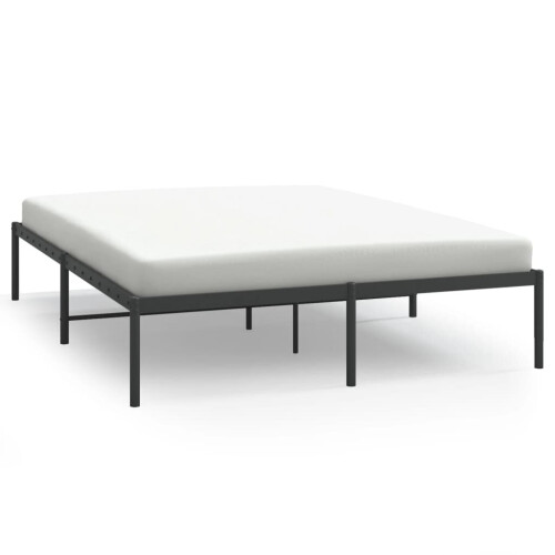 VidaXL vidaXL Bettgestell Metall Schwarz 150x200 cm 2