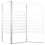 VidaXL vidaXL Bath Enclosure 68cm Tempered Glass Stripe Bathroom Shower Screen Panel 8